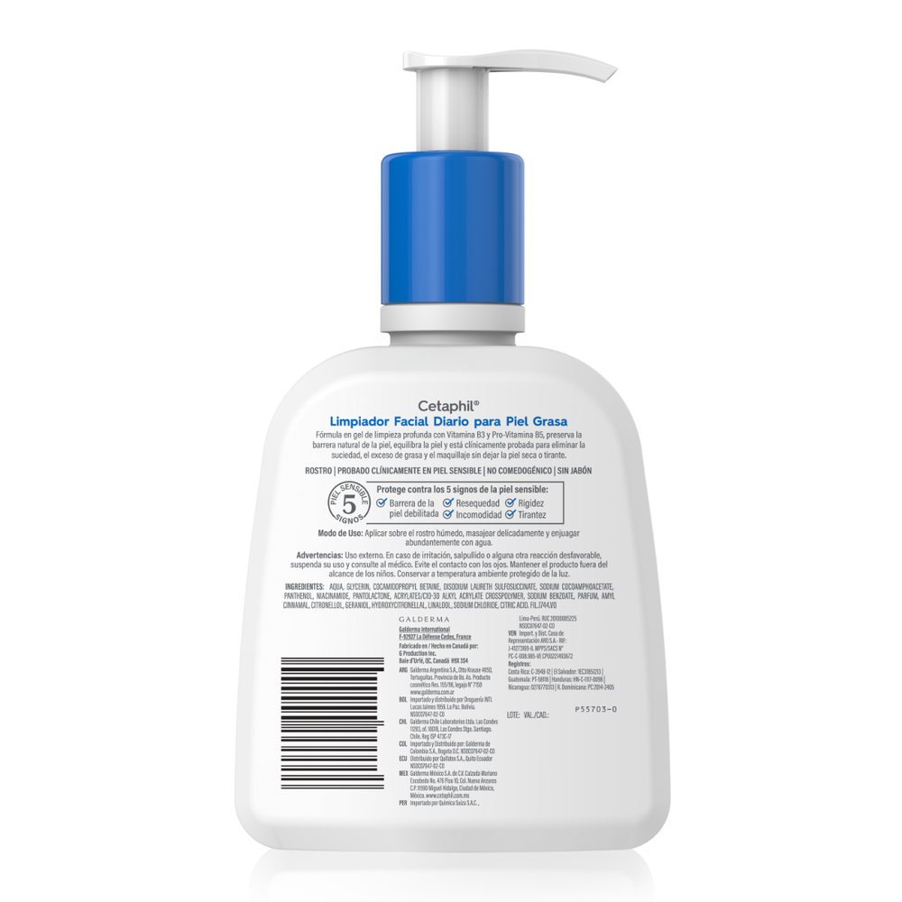 Cetaphil 237ml / 8.01fl oz Cleansing Lotion for Oily Skin - Non-drying, Non-irritating Formula